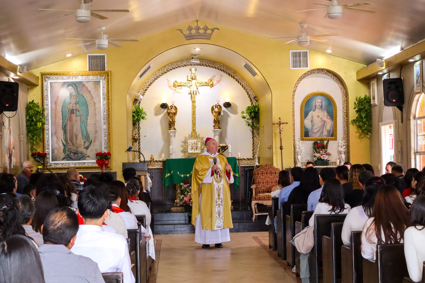 Interior of the Sanctuary during Mass